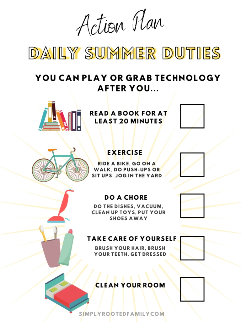 summer checklist