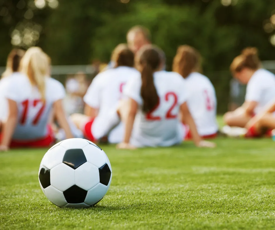 girls playing team sport