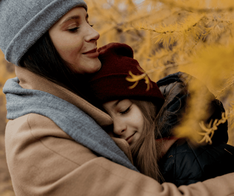 mom and daughter bonding